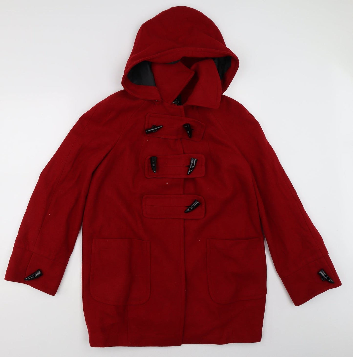 River Island Womens Red   Overcoat Jacket Size 10
