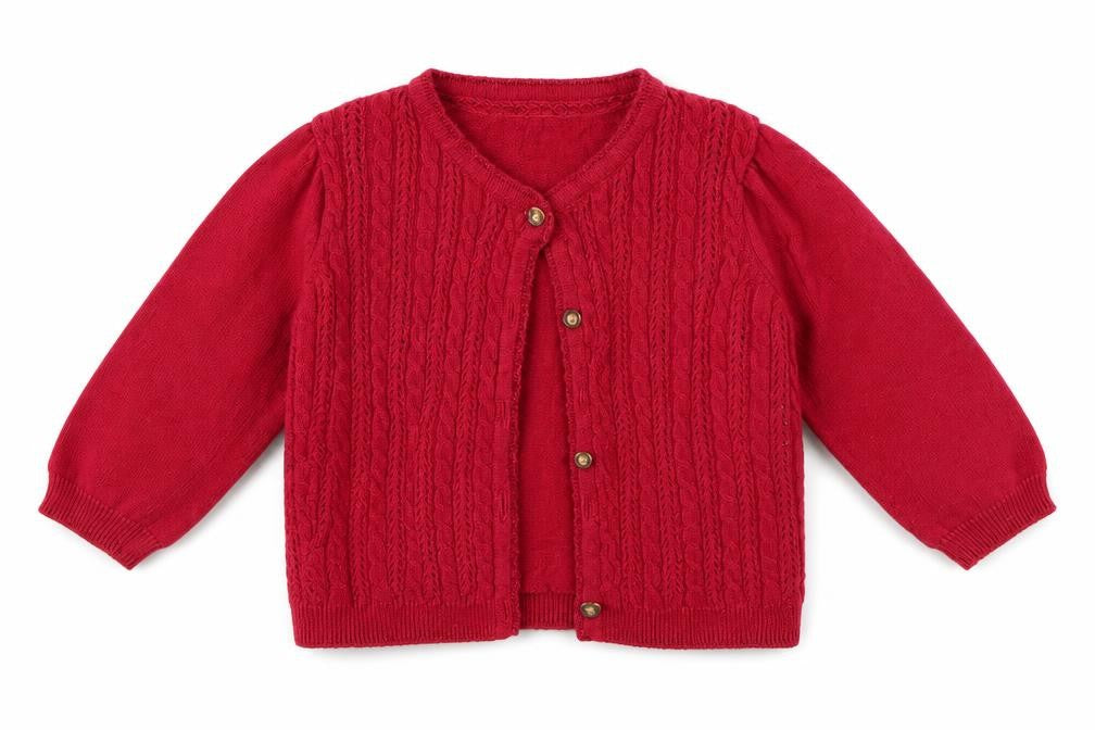 Preworn Girls Pink   Cardigan Jumper Size 6-9 Months