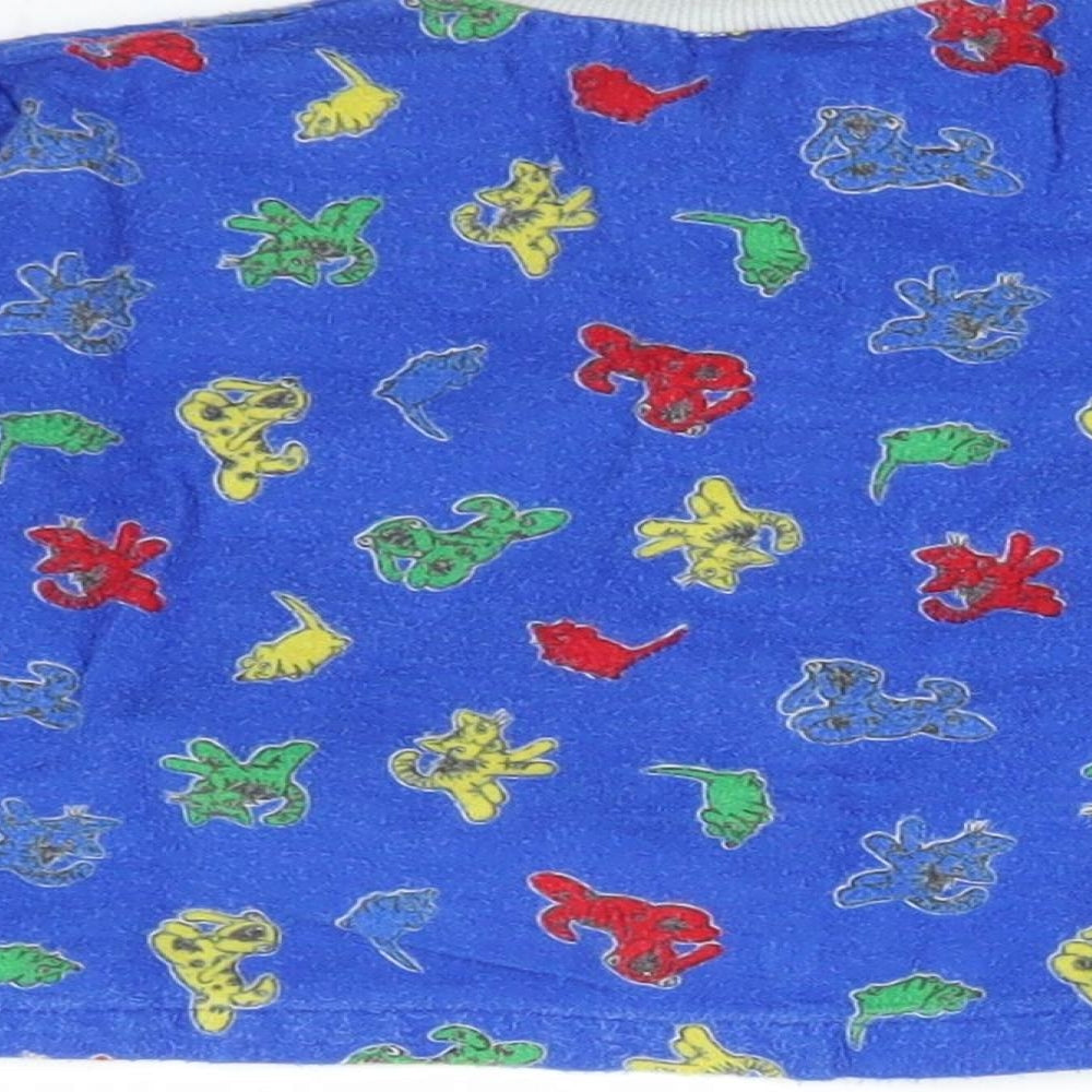 JBJ Baby Blue Polka Dot  Basic Button-Up Size 12 Months  - Animals