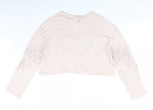 H&M Womens Pink   Pullover Jumper Size S