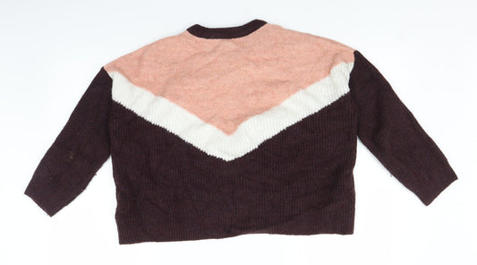 Collection Pimkie Womens Brown  Knit Pullover Jumper Size S