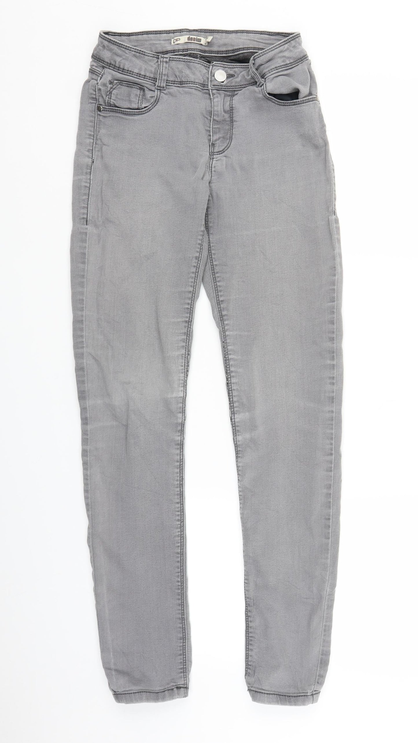 DP Womens Grey  Denim Jegging Jeans Size 8 L28.5 in