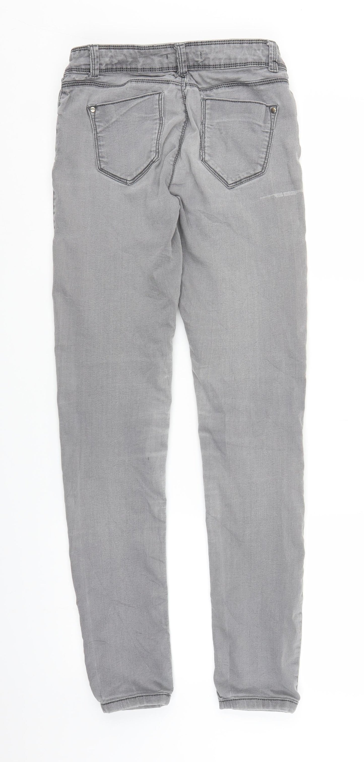 DP Womens Grey  Denim Jegging Jeans Size 8 L28.5 in