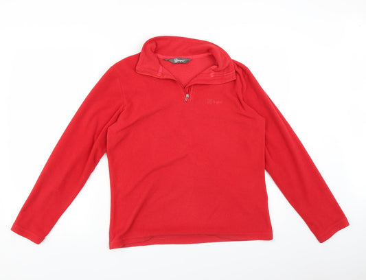 Hi Gear Womens Red   Pullover Sweatshirt Size 12