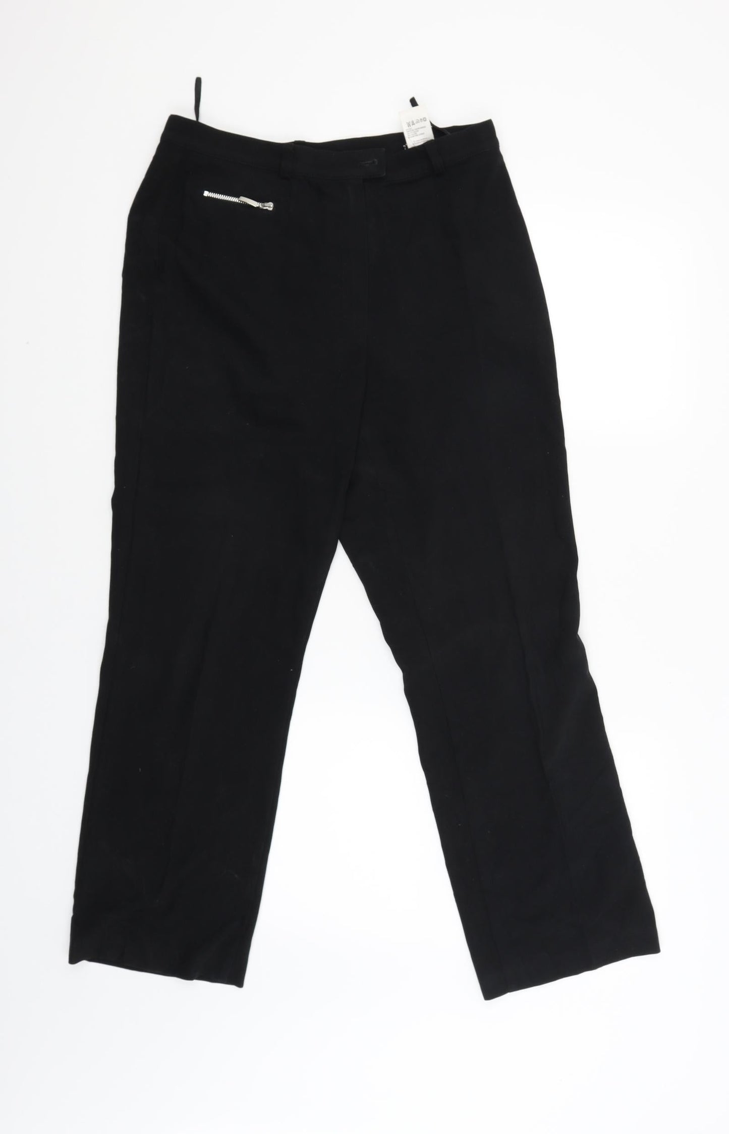 Marks and Spencer Womens Black   Trousers  Size 12 L26 in