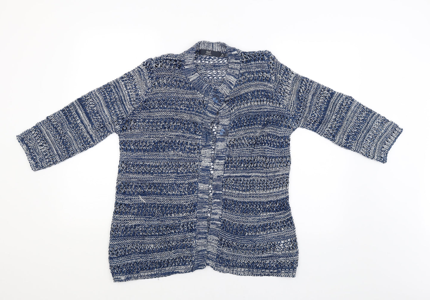 Isle Womens Blue   Cardigan Jumper Size 14