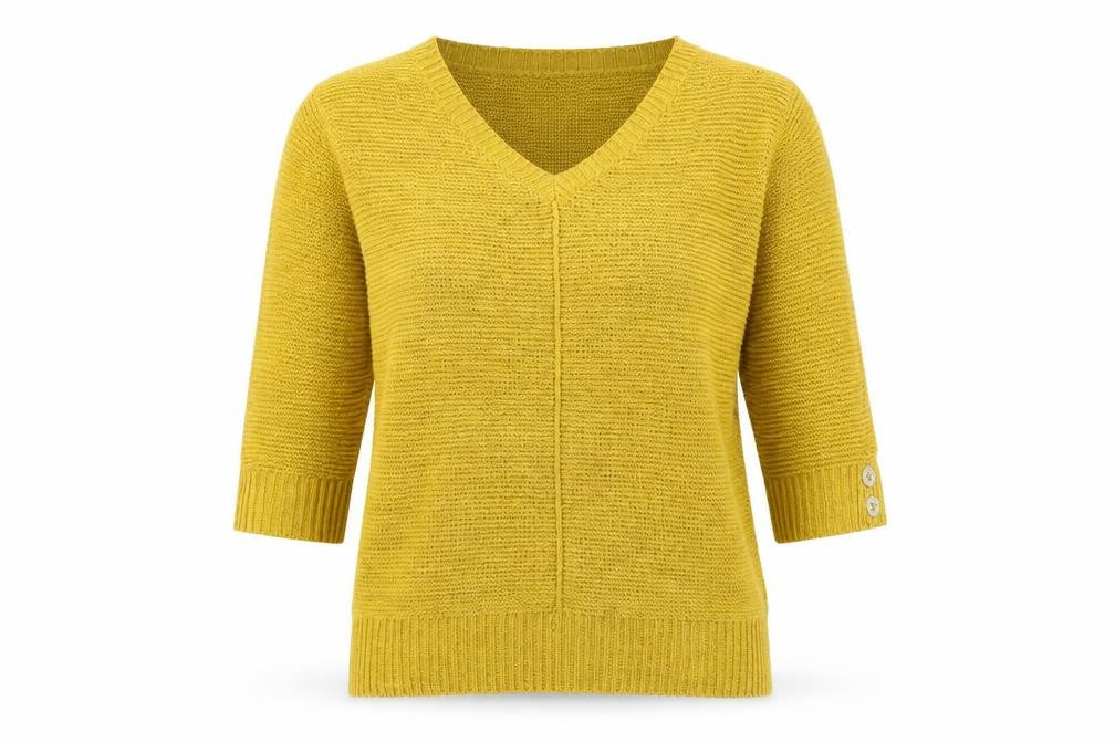 Wallis Womens Yellow   Pullover Jumper Size M