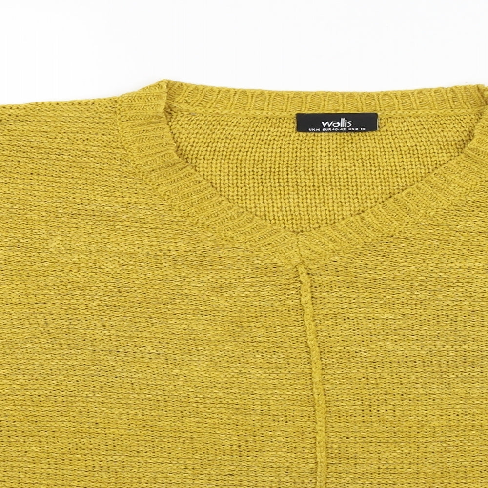 Wallis Womens Yellow   Pullover Jumper Size M