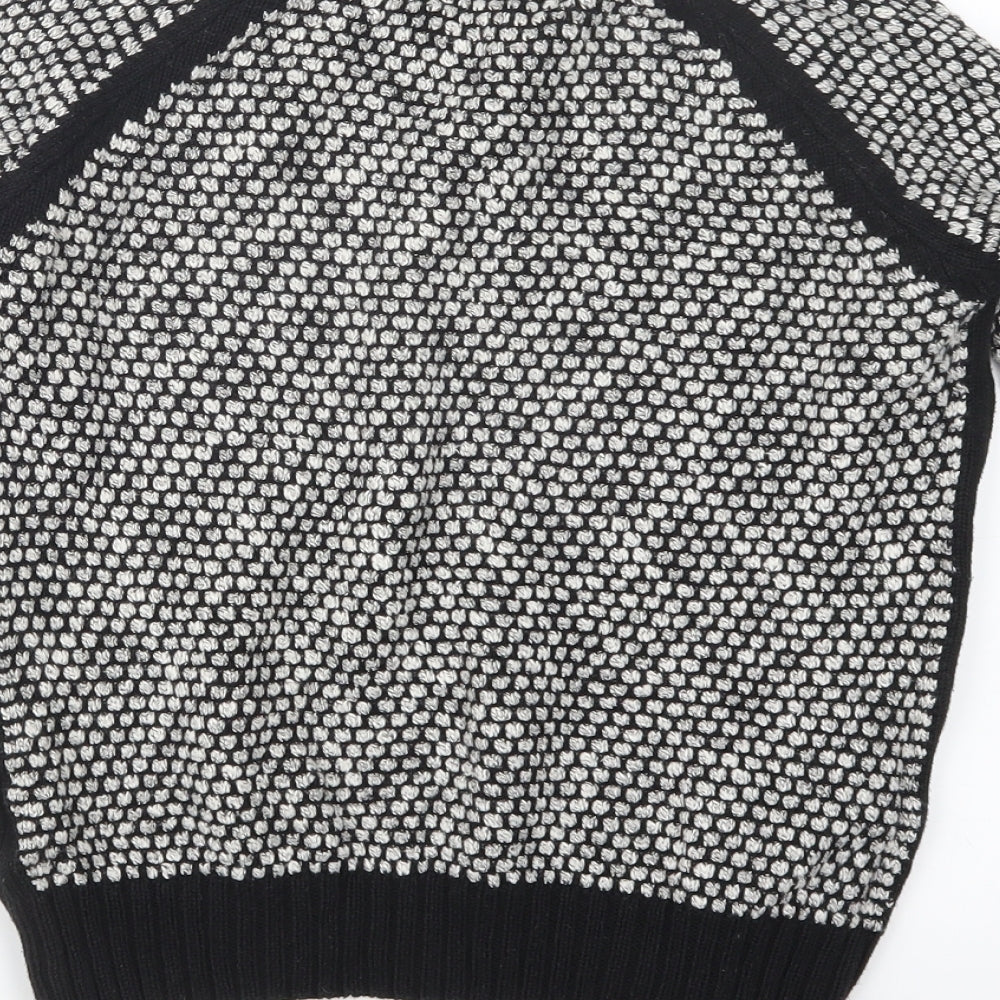 New Look Womens Black  Knit Pullover Jumper Size 8