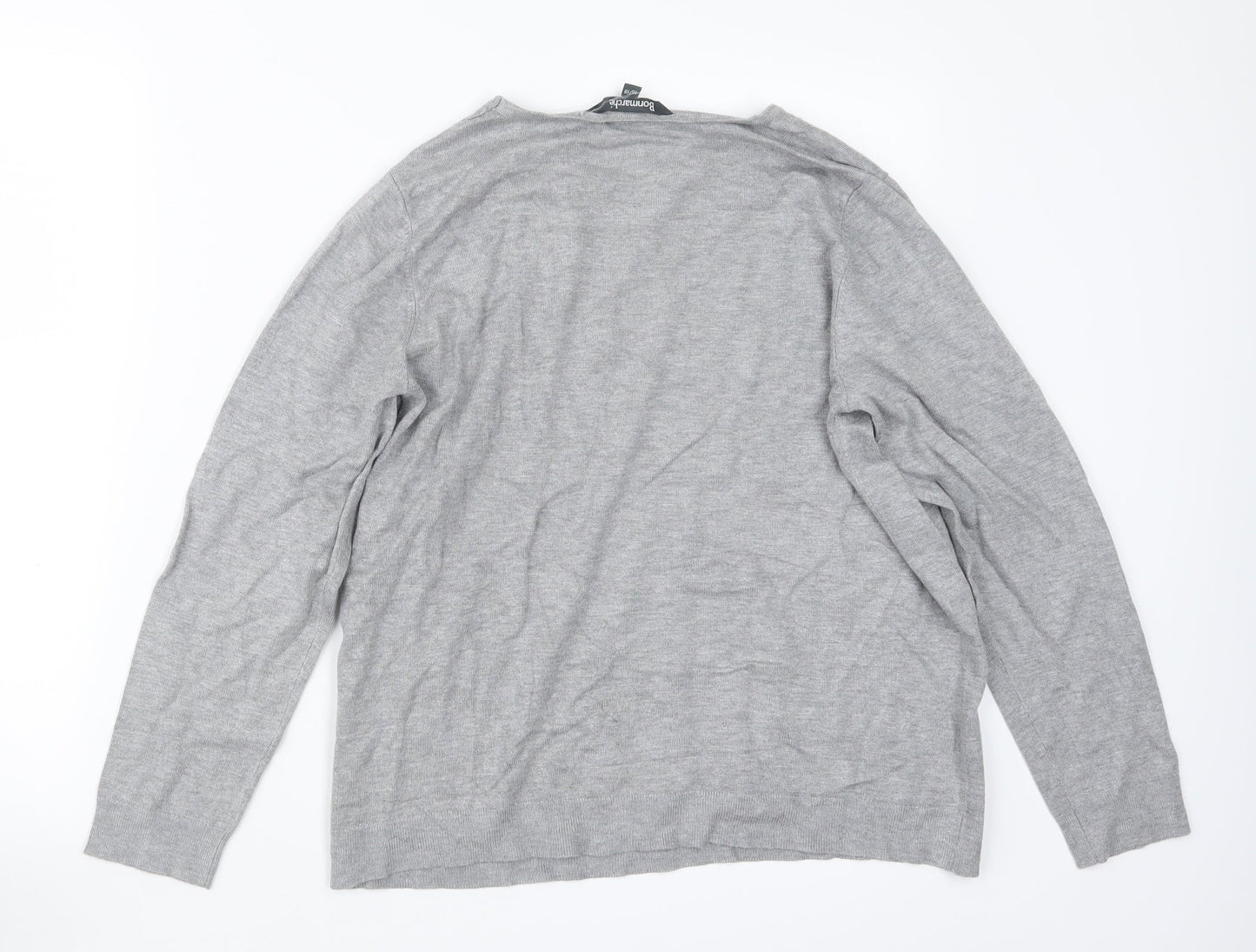 Bonmarché Womens Grey  Knit Pullover Jumper Size 16