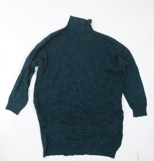 Bershka Womens Blue  Knit Pullover Jumper Size M