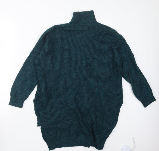 Bershka Womens Blue  Knit Pullover Jumper Size M