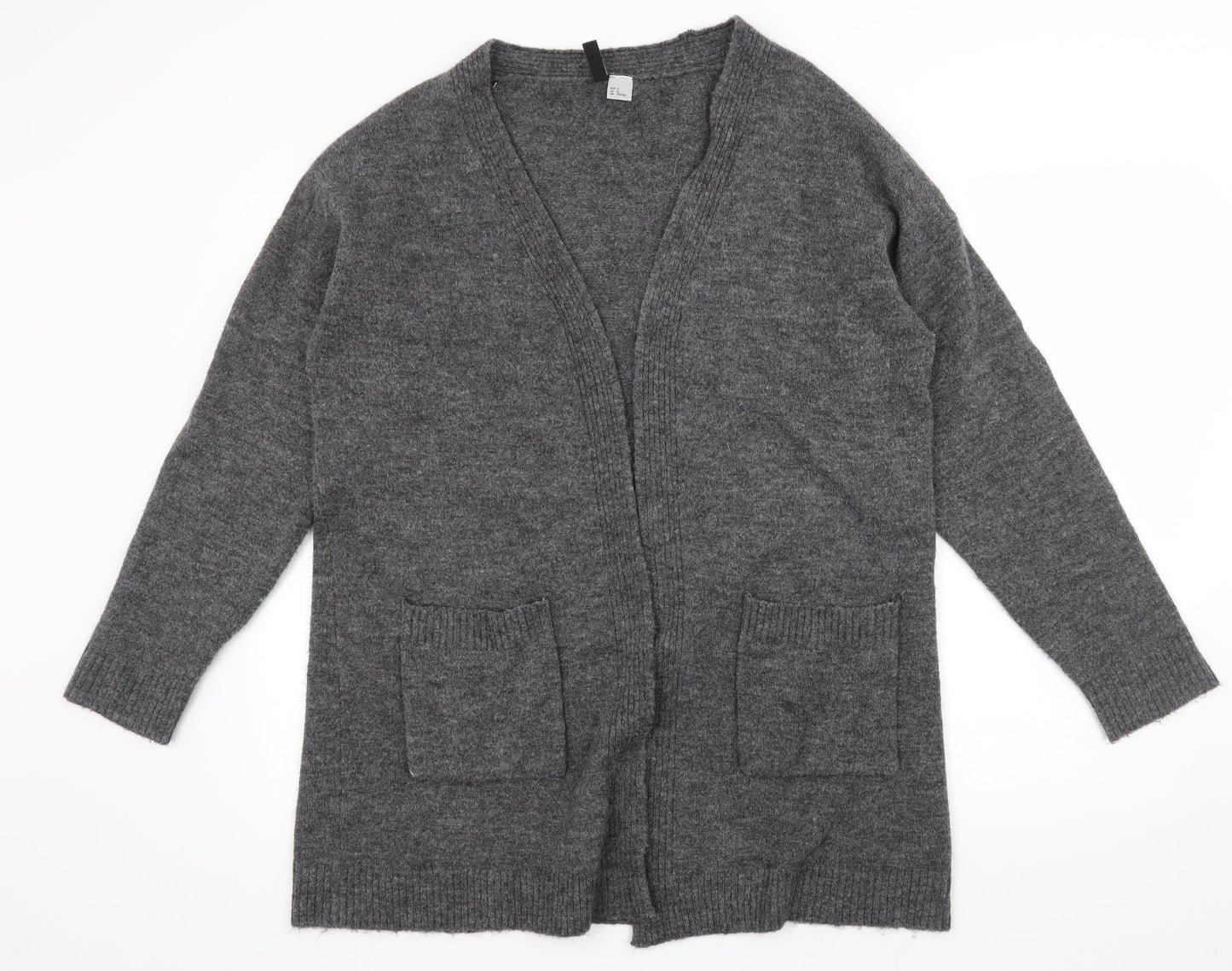Divided Womens Grey  Knit Cardigan Jumper Size M