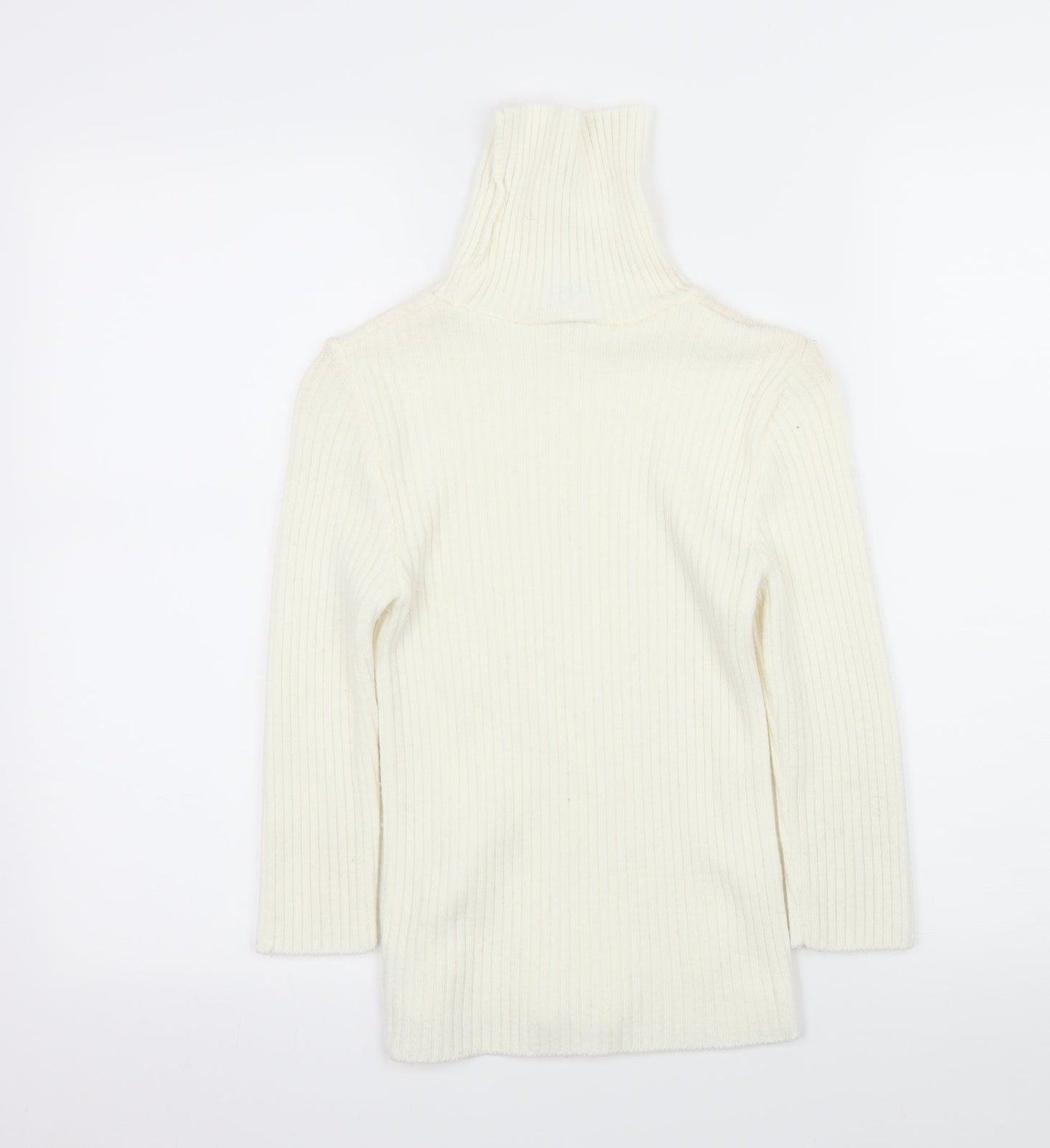 New Look Womens Ivory  Knit Pullover Jumper Size 8