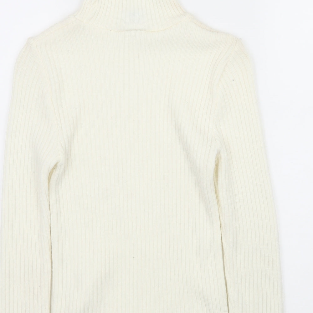 New Look Womens Ivory  Knit Pullover Jumper Size 8