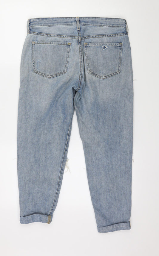 Mossimo Womens Blue  Denim Mom Jeans Size 32 in L25 in