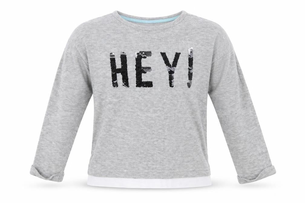 TU Girls Grey  Jersey Basic T-Shirt Size 4-5 Years  - Hey!