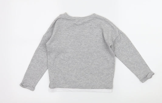 TU Girls Grey  Jersey Basic T-Shirt Size 4-5 Years  - Hey!