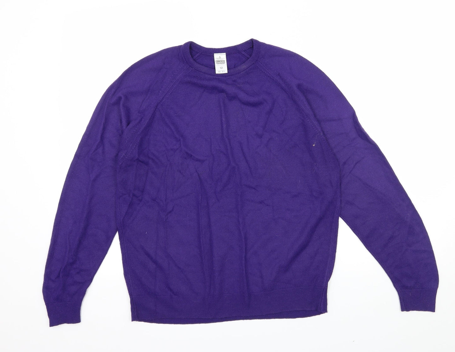 Littlewoods Womens Purple  Knit Pullover Jumper Size 12