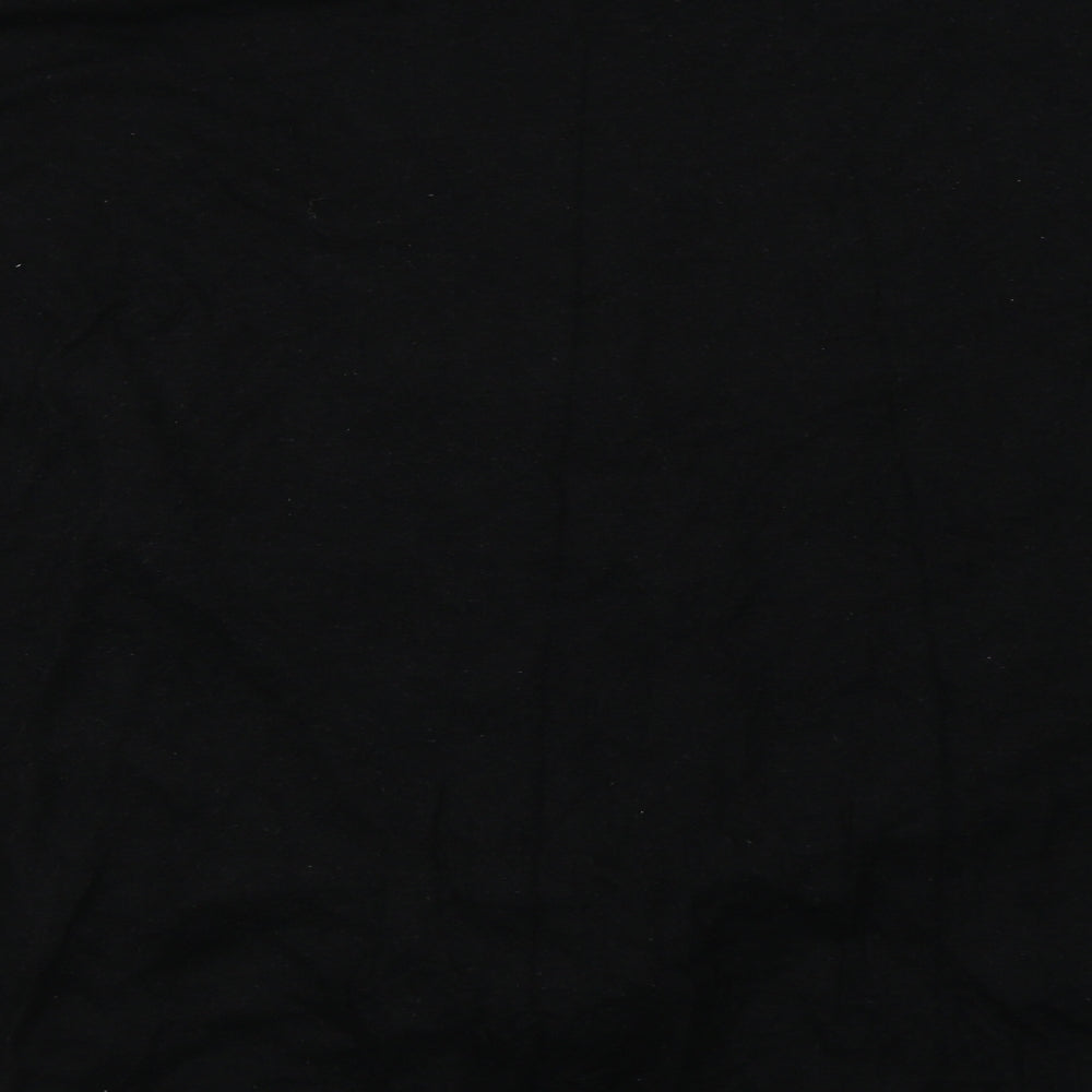 Select Womens Black  Knit Basic T-Shirt Size 16