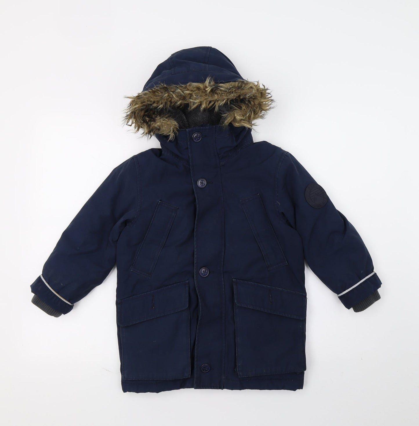 Gap Boys Blue   Parka Coat Size XS