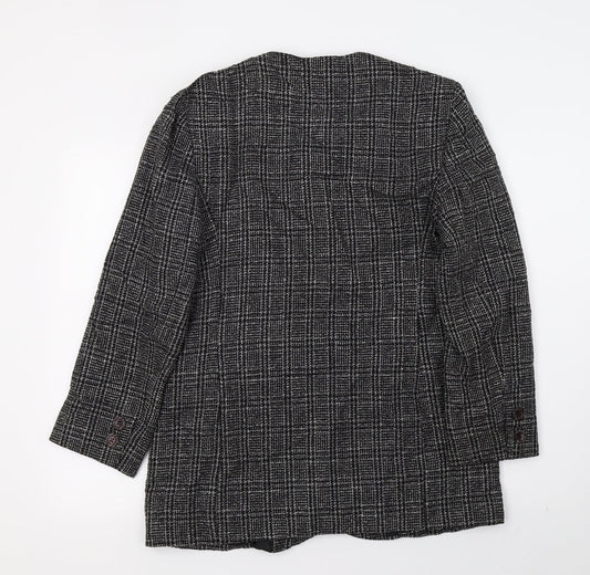 Klass Womens Black Check  Jacket  Size 12