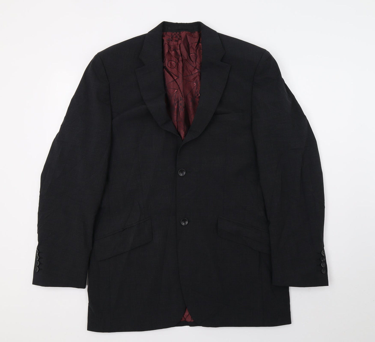 REMUS Mens Black   Jacket Blazer Size M
