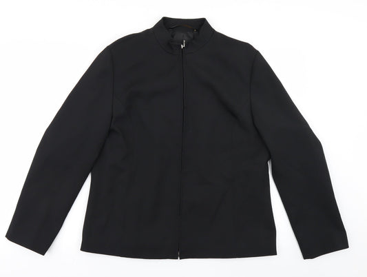 St Michael Womens Black   Jacket  Size 16