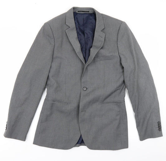 Topman Mens Grey   Jacket Blazer Size 38
