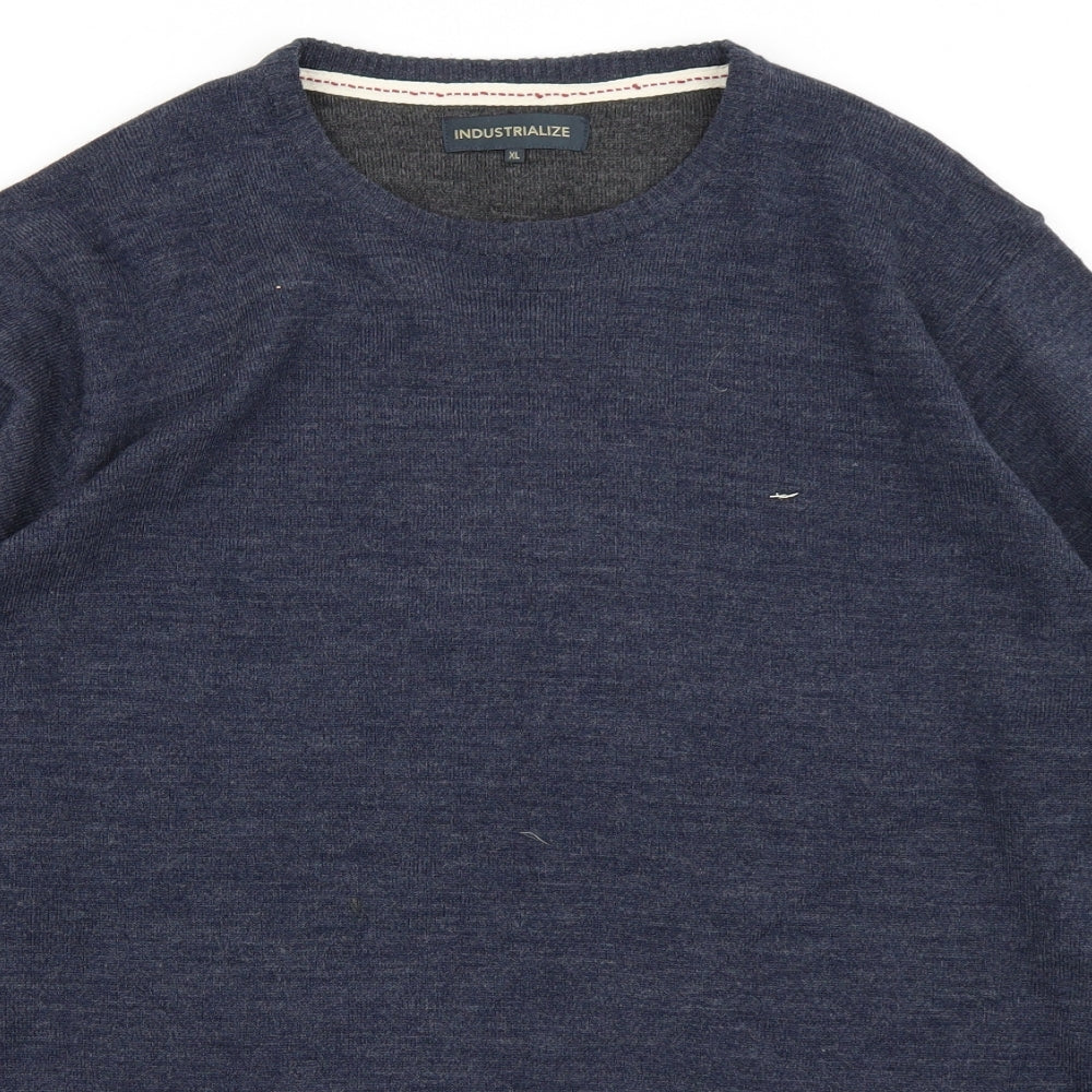 Industrialize Mens Blue   Pullover Jumper Size XL