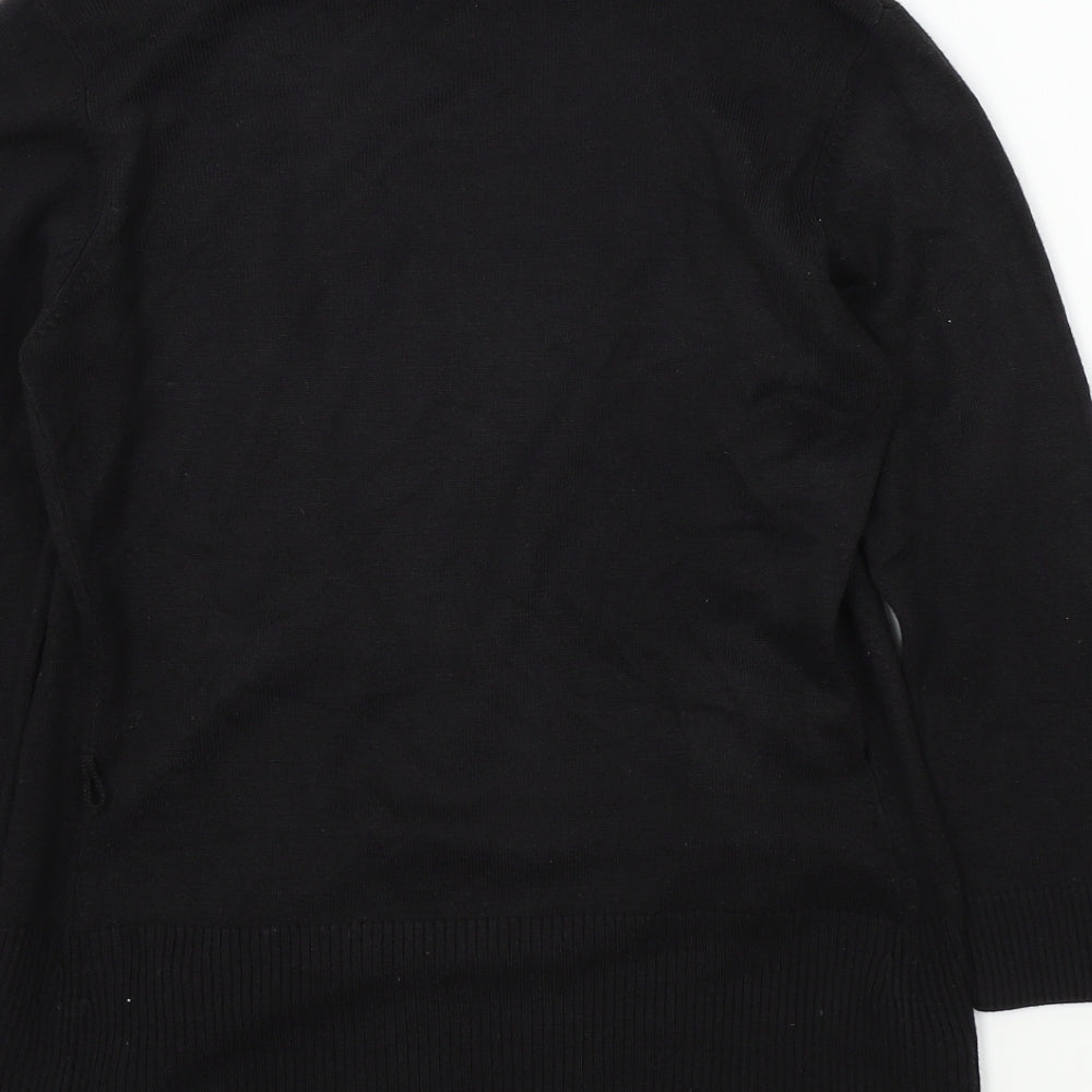 M&S Womens Black   Cardigan Jumper Size 8