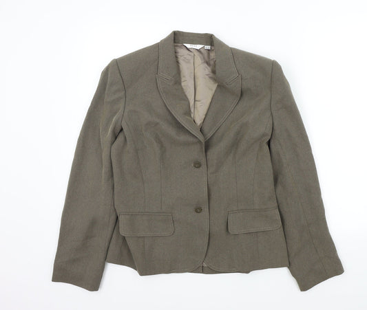 NEXT Womens Brown Colourblock  Jacket Blazer Size 14
