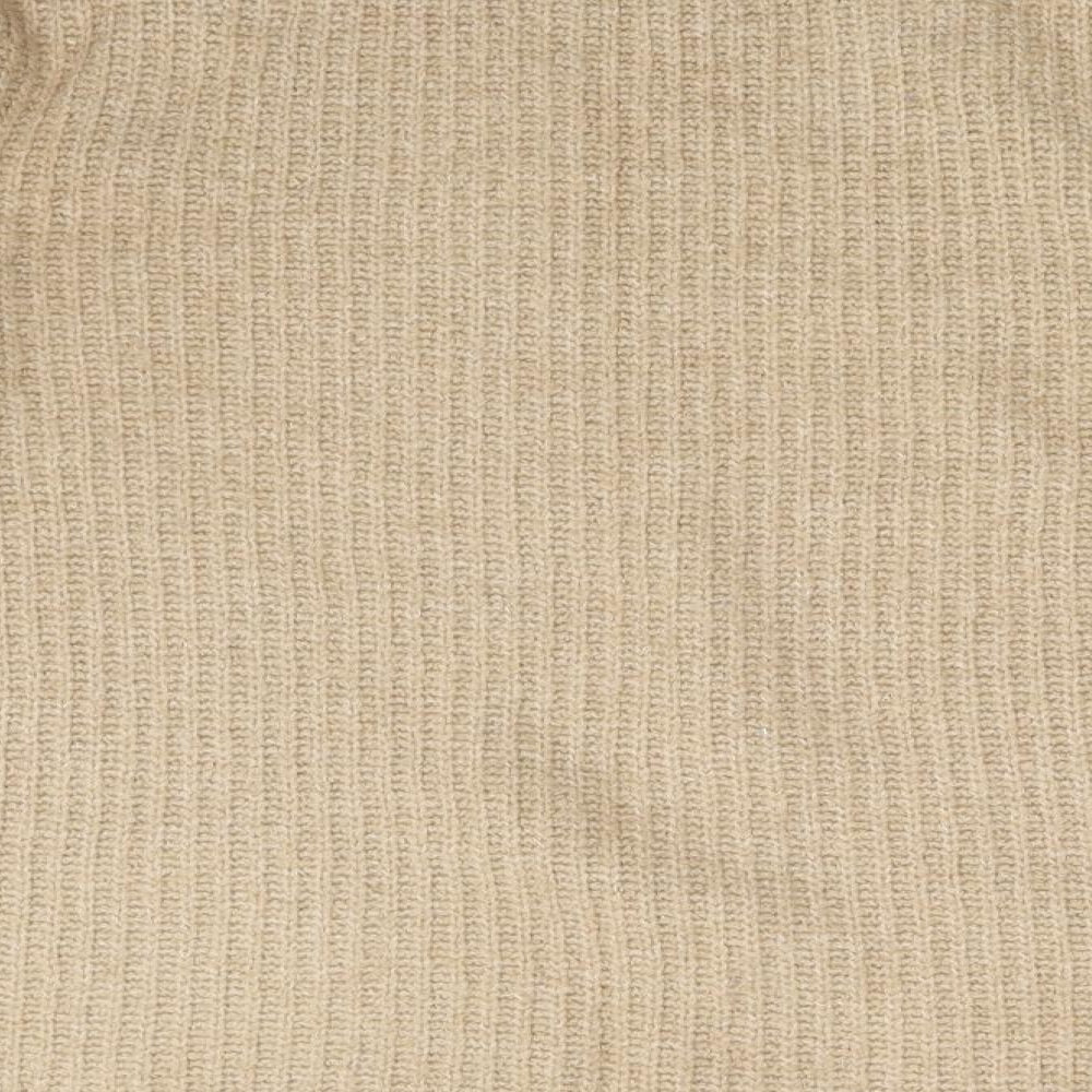 New Look Womens Gold  Knit Pullover Jumper Size S
