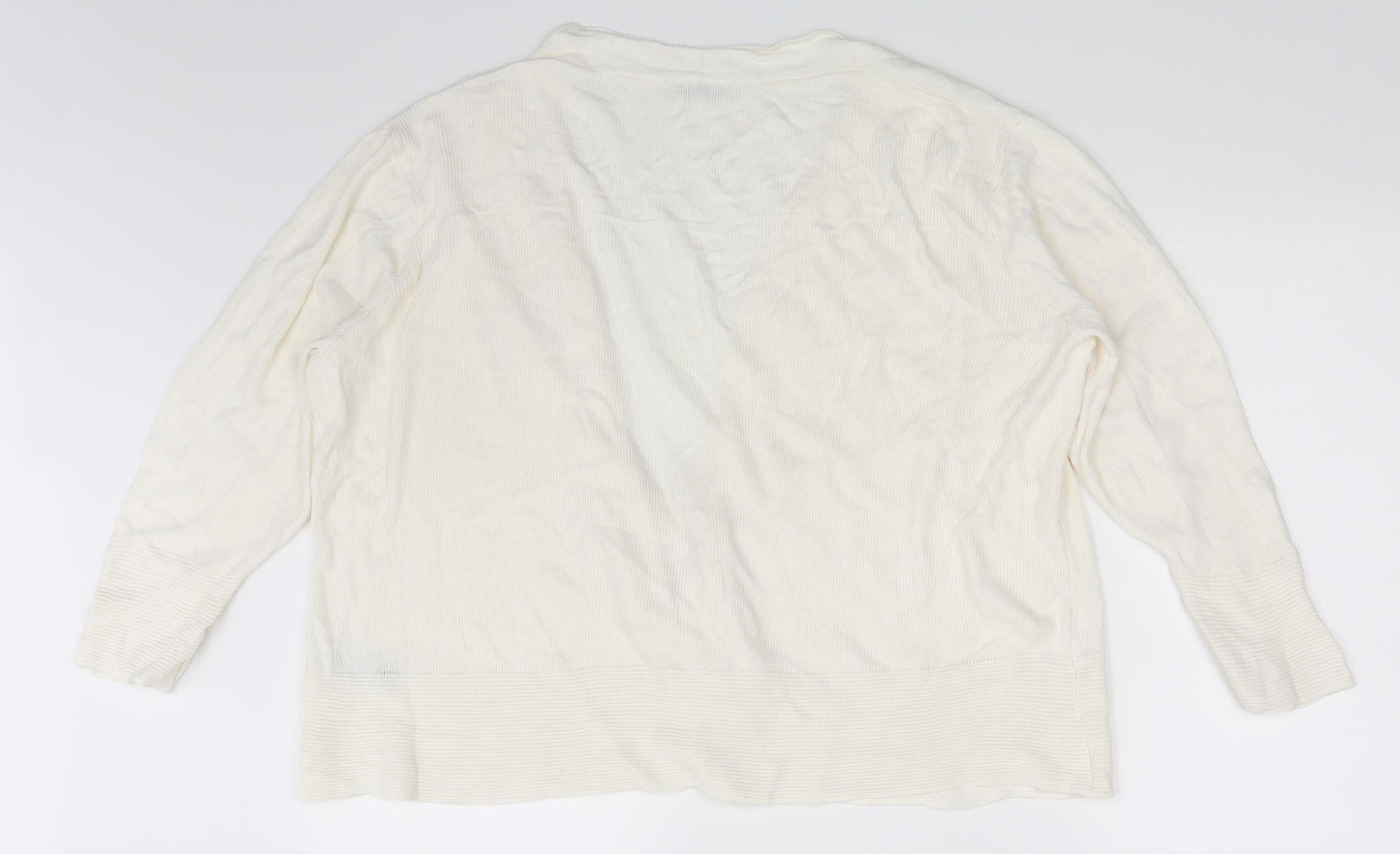 Classic Womens Ivory   Cardigan Jumper Size 16