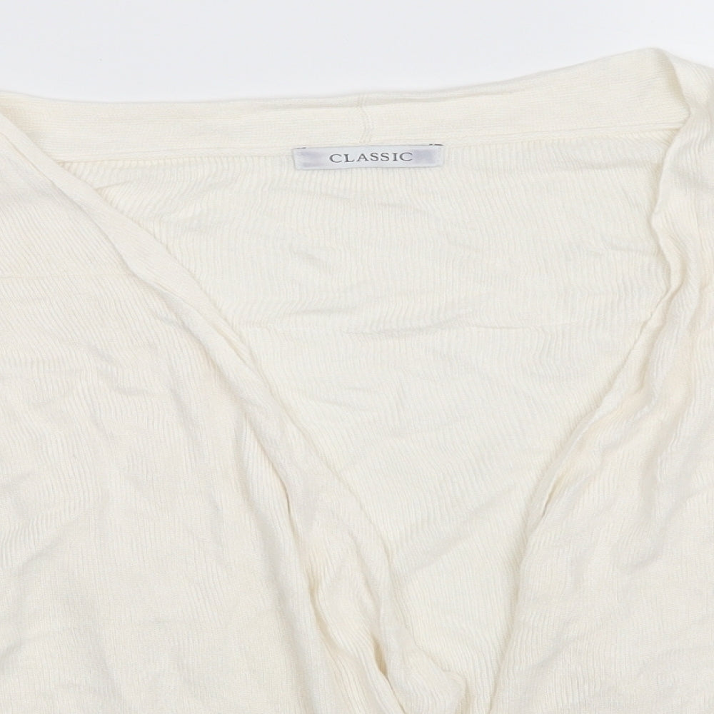 Classic Womens Ivory   Cardigan Jumper Size 16