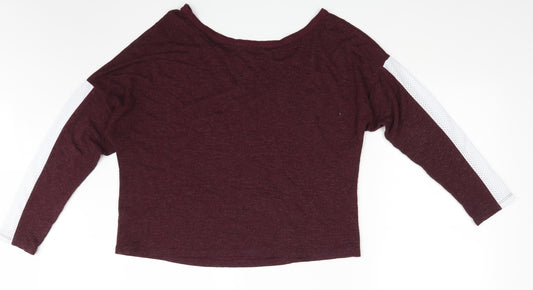Select Womens Purple   Basic T-Shirt Size 16  - One More Chance