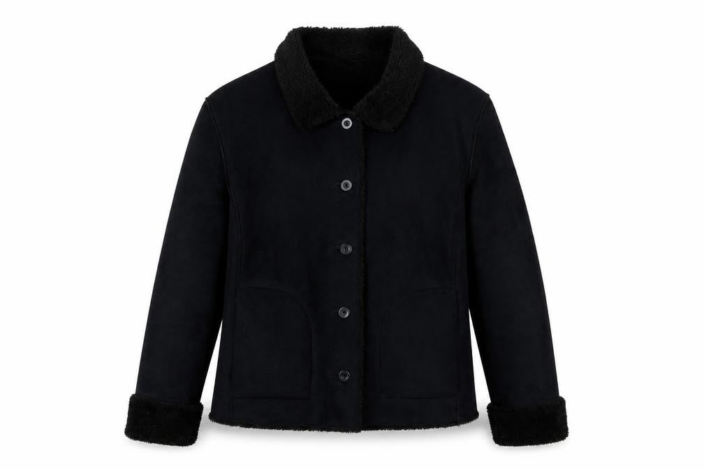 Avenue Womens Black   Jacket Coat Size L