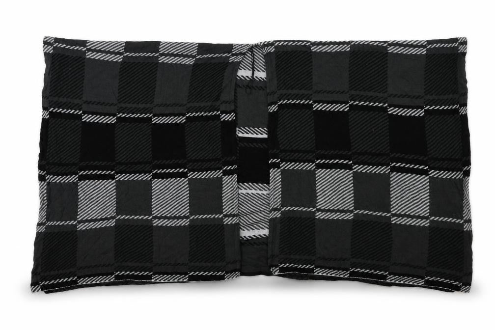 QED London Womens Grey Check   Shawl/Wrap