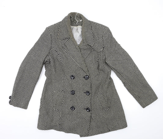 Berkertex Womens Black   Overcoat Coat Size 14