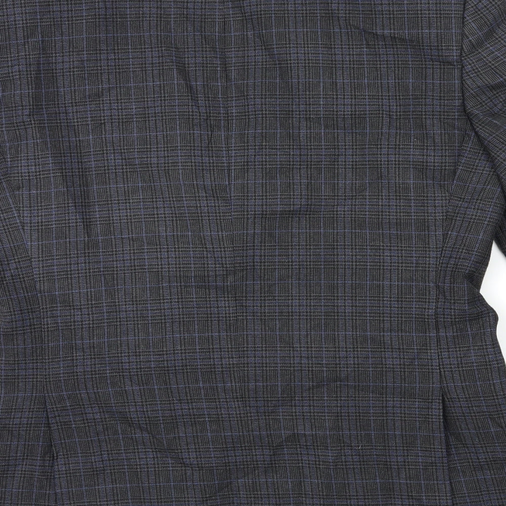 Marks and Spencer Mens Blue Check  Jacket Suit Jacket Size 40