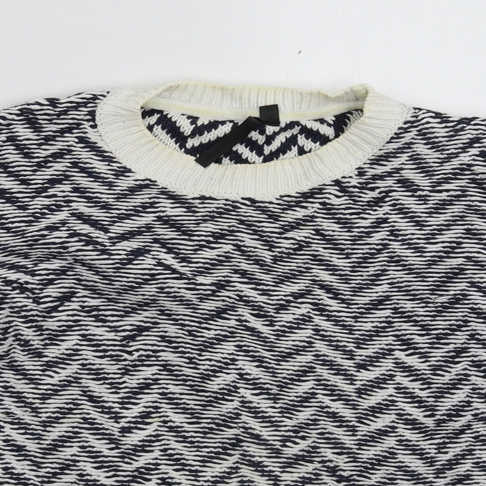 Topshop Womens Multicoloured Striped Knit Pullover Jumper Size 12