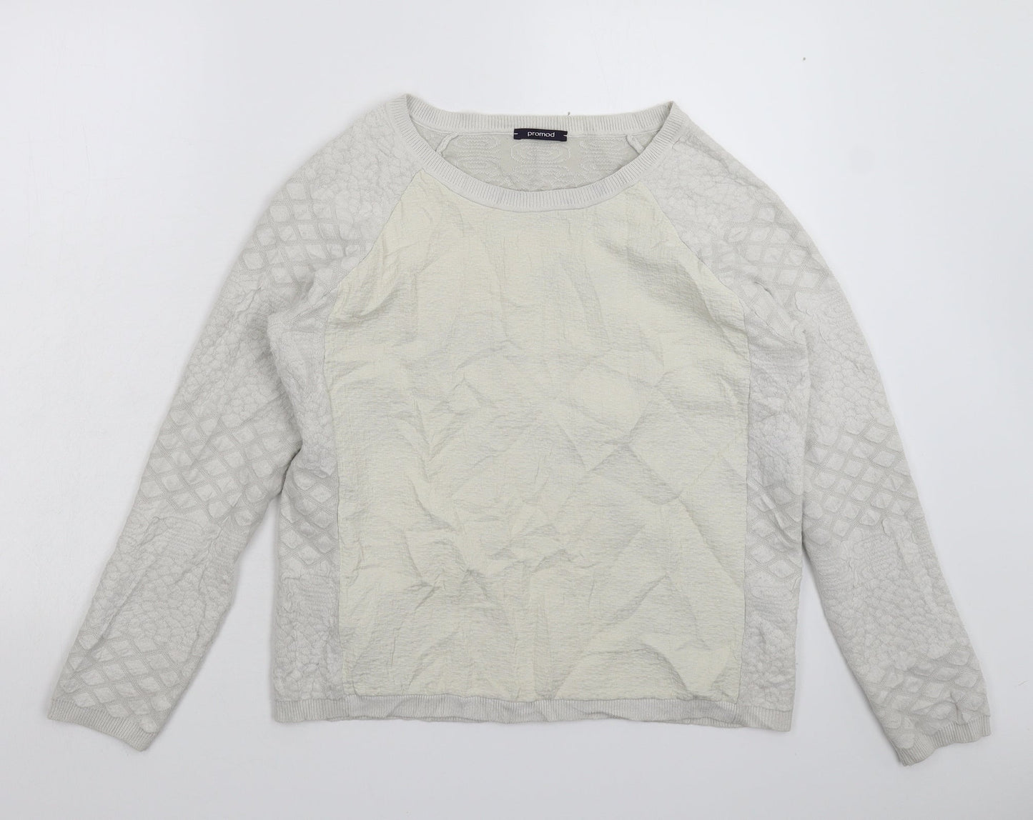 Promod Womens Grey  Knit Pullover Jumper Size S