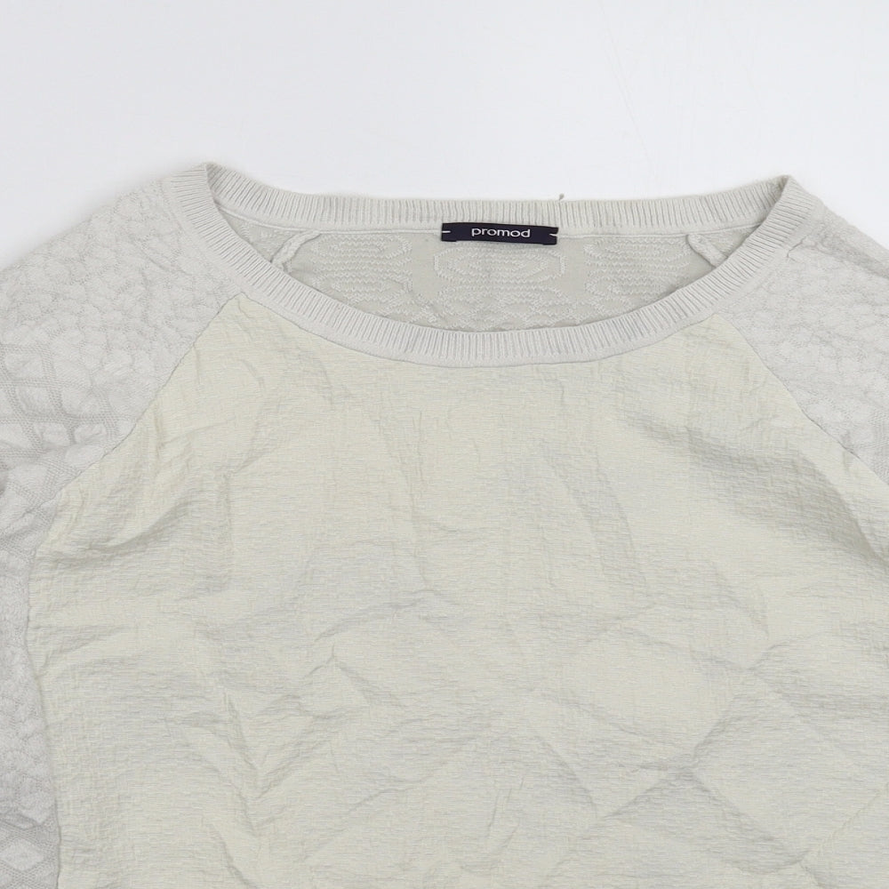 Promod Womens Grey  Knit Pullover Jumper Size S