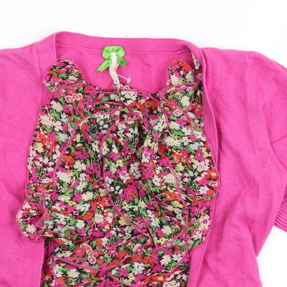 NEXT Womens Multicoloured Floral  Pullover Jumper Size 10  - top/jumper