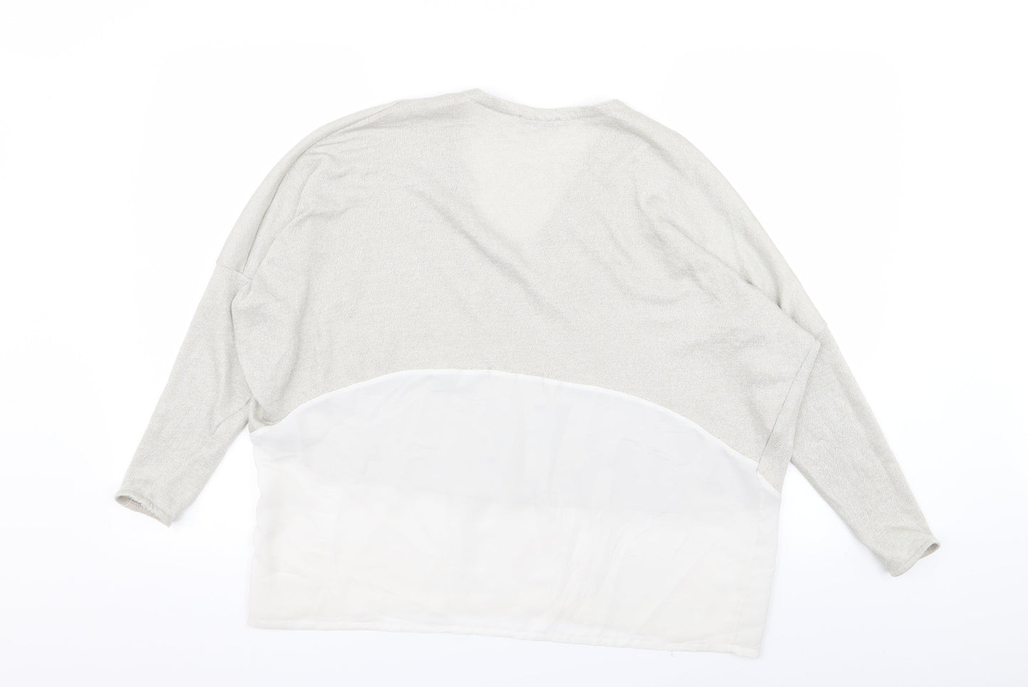 Zara Womens Ivory   Basic T-Shirt Size 12