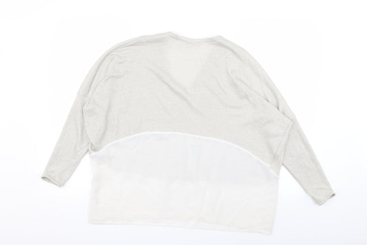 Zara Womens Ivory   Basic T-Shirt Size 12