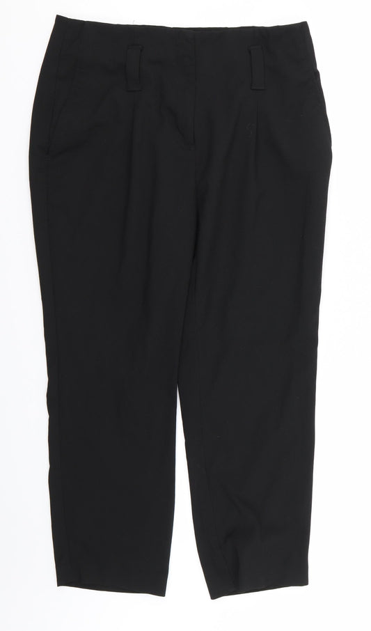 NEXT Womens Black   Trousers  Size 12 L25 in