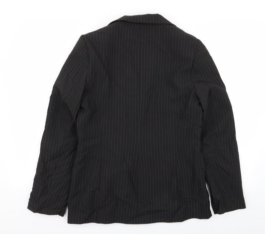 Dorothy Perkins Womens Black Striped  Jacket Blazer Size 12