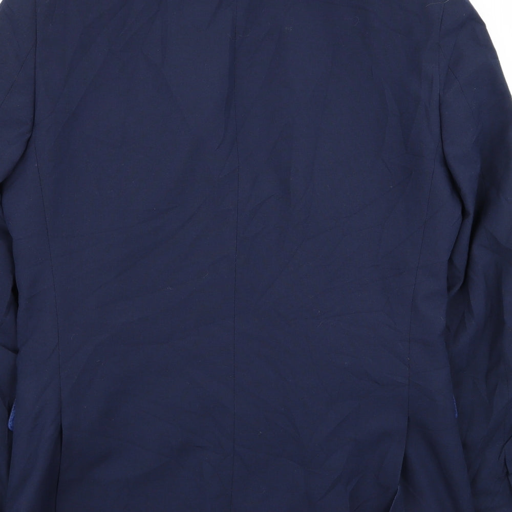 Harry Brown Mens Blue   Jacket Blazer Size 36