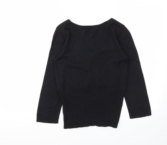WITH LOVE Womens Black   Basic T-Shirt Size M